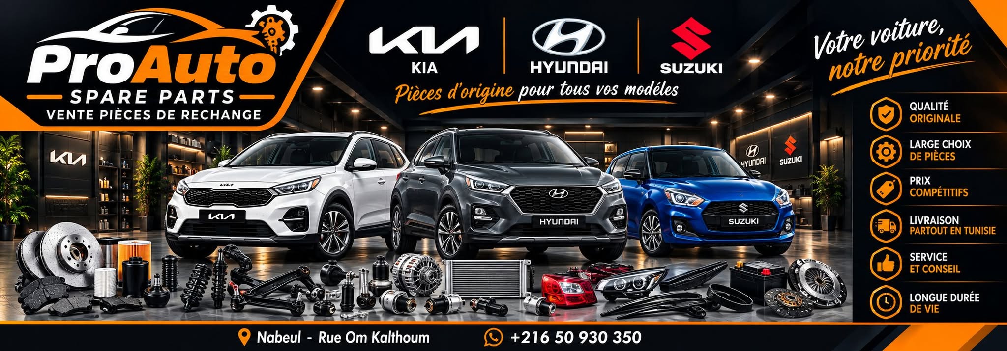 proauto spare parts banner